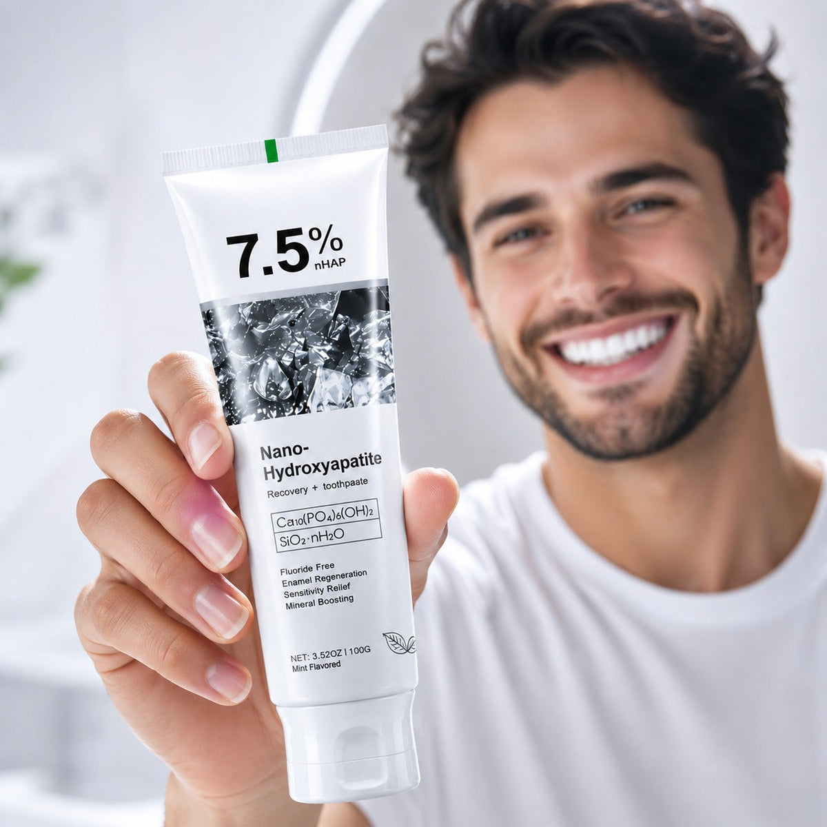 7.5% Nano Hydroxyapatite Fluoride Toothpaste for Teeth Whitening