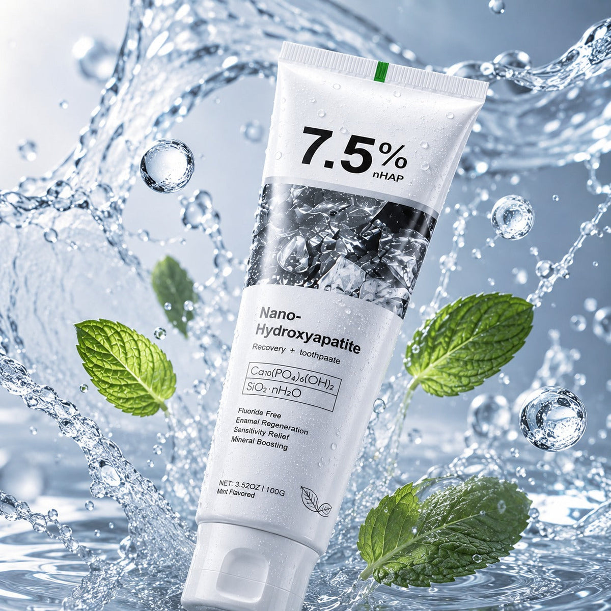 7.5% Nano Hydroxyapatite Fluoride Toothpaste for Teeth Whitening